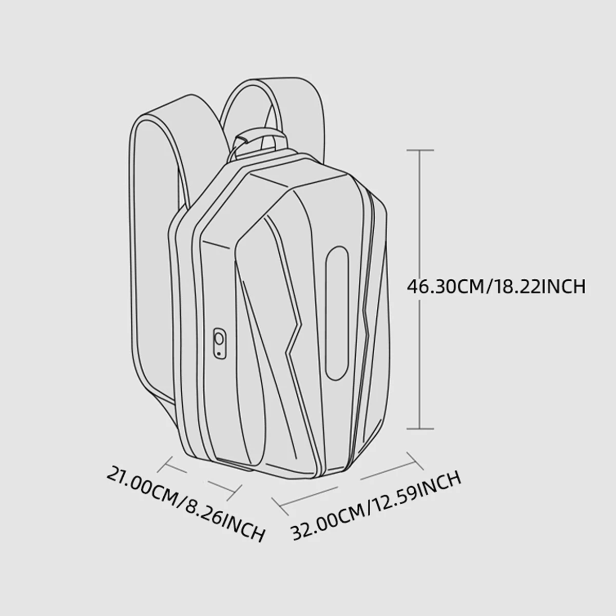 Motorcycle Riding Storage Bag Led DlY Smart Backpack Hard Shell waterproof Bluetooth Control with Programmable Travel Hiking Bag