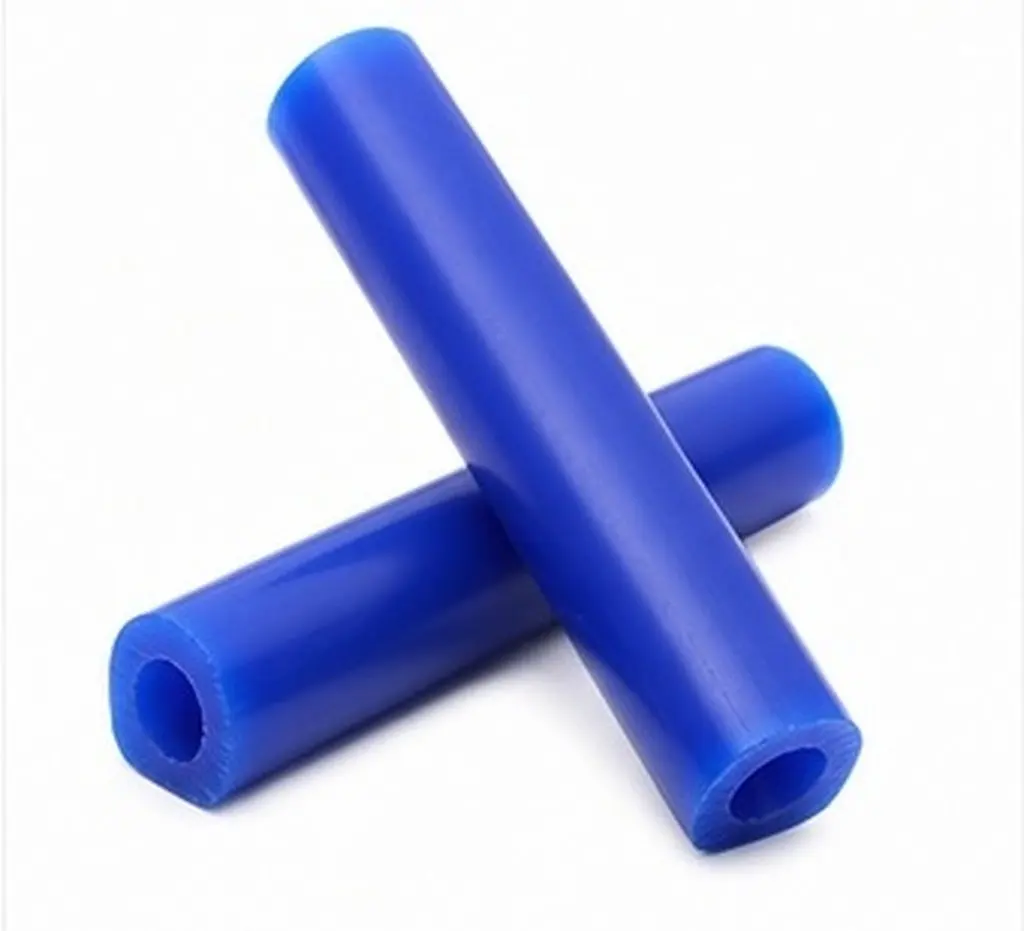 2Pcs Carving Wax Tube for Jewelry Rings Hollow Blue Blank Flat Side Modeling Wax Tube for DIY Ring Craft Supplies
