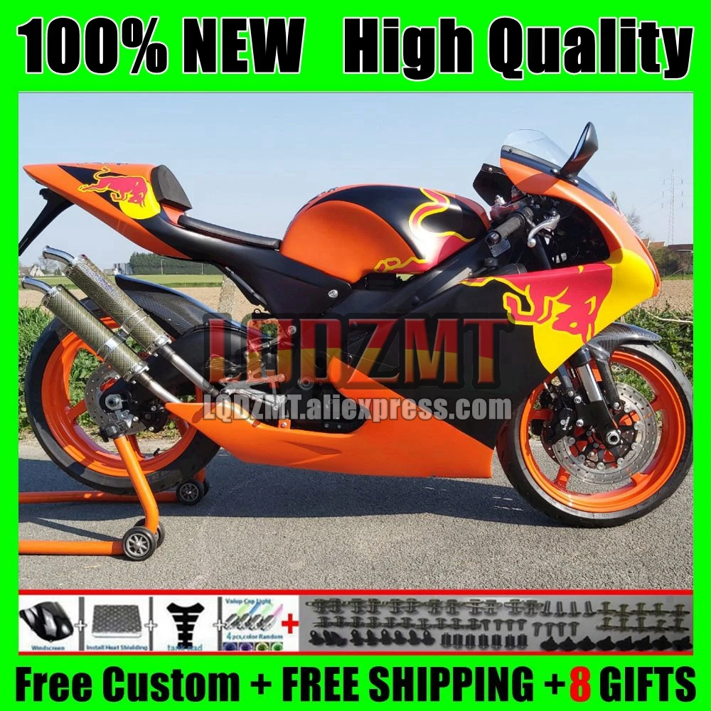 RS125R For Aprilia RSV RS 125 R RR RS-125 109No.149 Orange blk RS125 99 00 01 02 03 04 05 1999 2000 2001 2002 2003 2005 Fairing