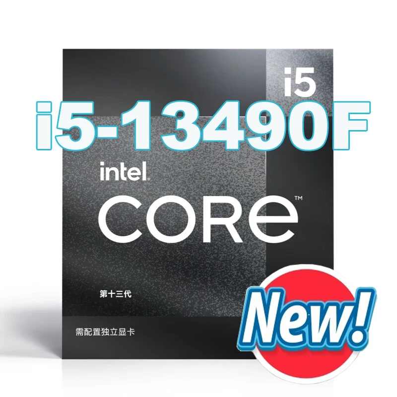 Intel Core 13th Generation CPU i5 13490F Processor Desktop Original Box 13th Generation i5 13490F 10 Cores 16 Threads