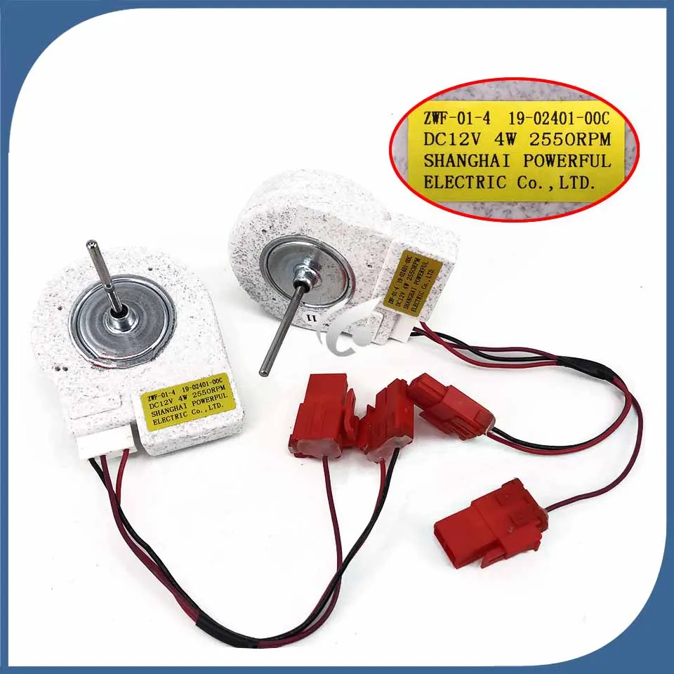 100% new for Fan motor for refrigerator freezer ZSE4392ZGA ZWF-01-4 19-02401-00C motor 1pcs