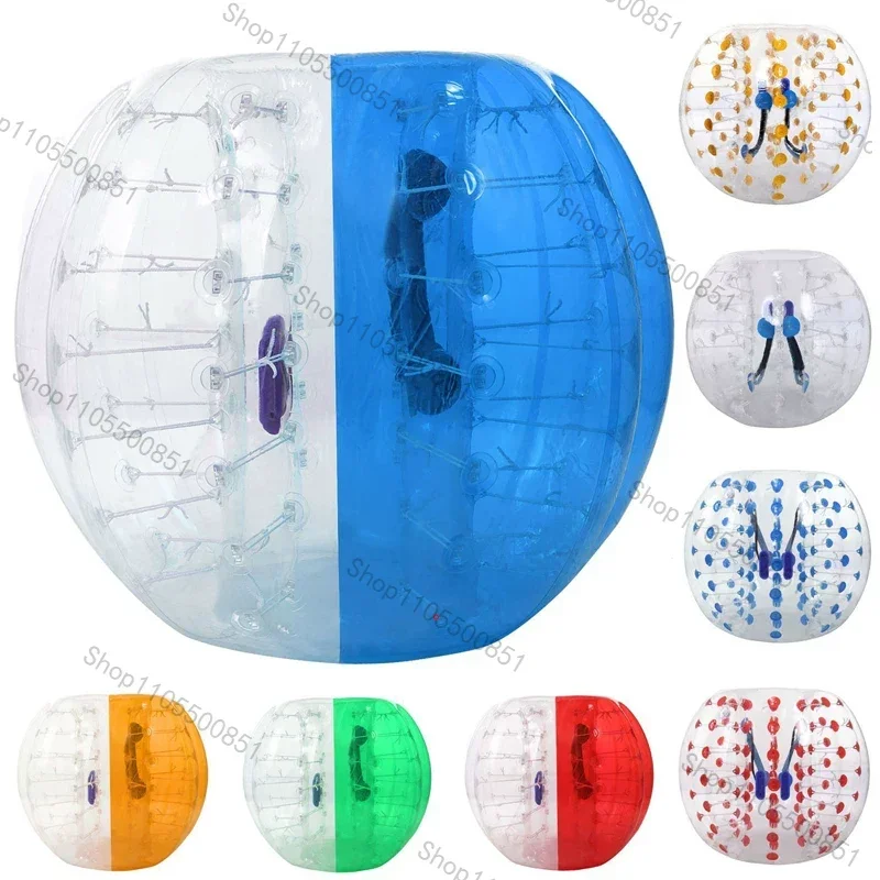 2-Pack 5FT/1.5M Inflatable Bumper Balls 0.8mm Thick Bubble Soccer Balls Inflatable Zorb Balls for Adults or Children