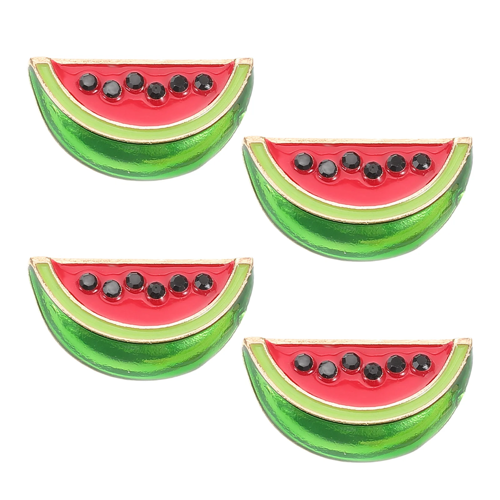 4 قطعة بروش البطيخ دبوس دبابيس الكرتون للنساء وشاح كليب فستان طوق شارة مقاطع سترة الملابس والاكسسوارات