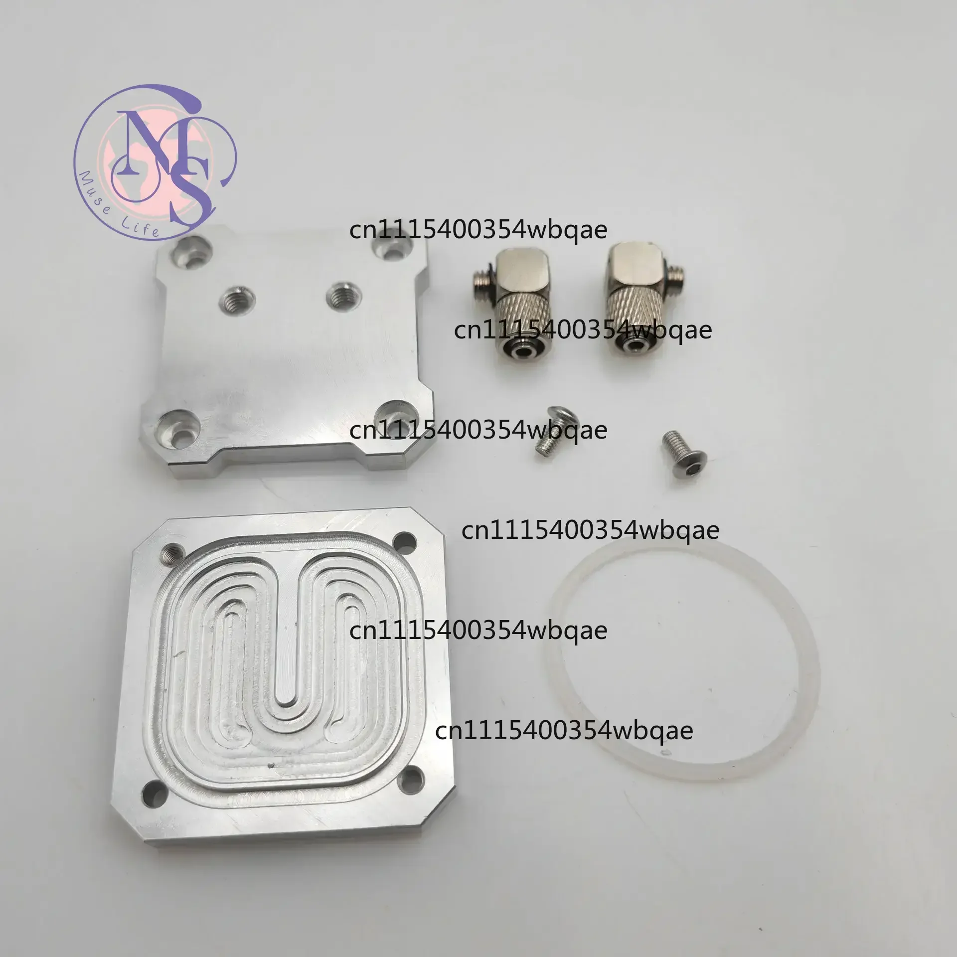 ZOCI-Nema17 Stepper Motor  Plate Aluminum CNC Machined Water Cooler Cooling for 3D Printer Motors