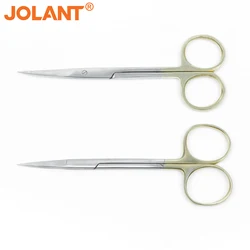 JOLANT Stainless Steel Dental Surgical Scissors Straight/Curved Tip Head Scissors Forceps Medical Tools for Dental Tools
