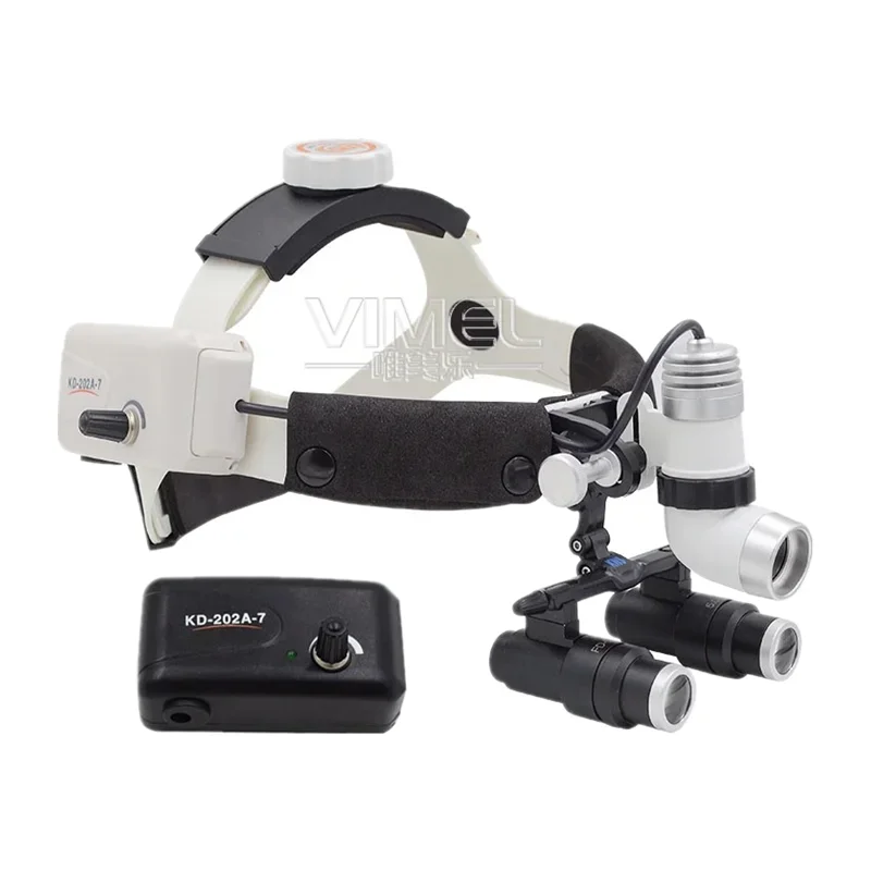 

hot sale5X High Intensity LED Light Surgical Operation Medical Magnifier with Headlight Surgical Loupes