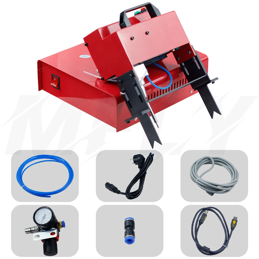 Pneumatic Marking Machine 100x20mm Metal Marking Engrave Machine Air Dot Peen Marking Machine For VIN/Code/Chassis Number 110V