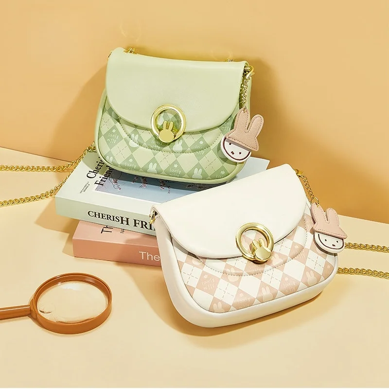 

Miffy Минималистичная модная нишевая сумка через плечо с цепочкой Универсальная сумка на одно плечо Очаровательная коллекционная подарочная серия Украшения