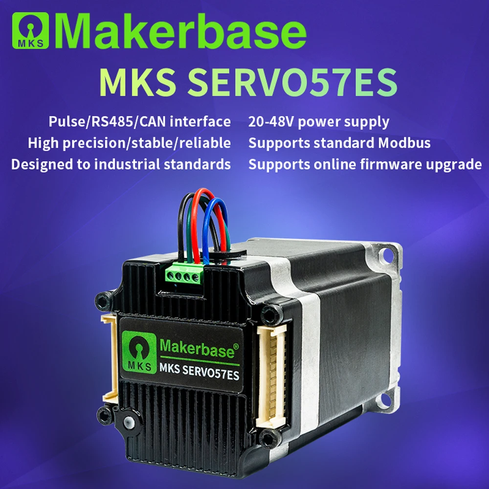 Makerbase MKS SERVO57ES NEMA23 Closed Loop Stepper Motor Driver CNC 3D Printer for Gen_L FOC Quiet and Efficient
