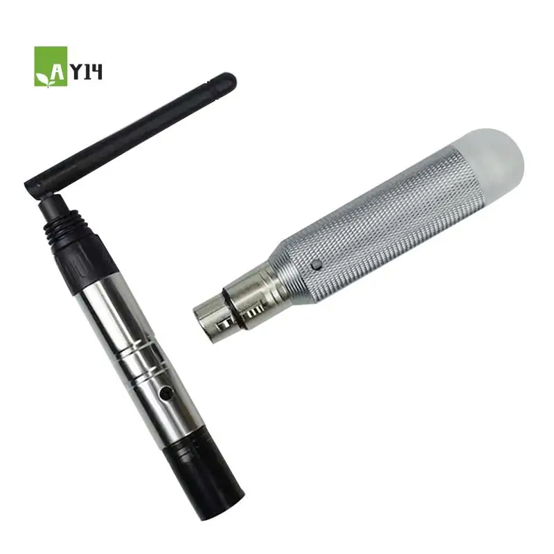 

AY14 -Wireless DMX512 Transmitter Receiver DMX Stage Light Wireless 2.4G Rechargeable Battery Run 16 Hours Receiver