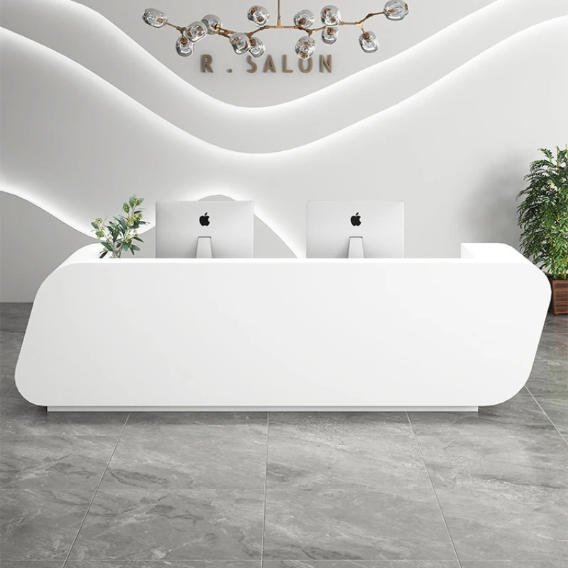 

Light Luxury Reception Desks Fashionable Elegant Modern Simplicity Reception Desks Office Furniture Reception Et Table YS40CC