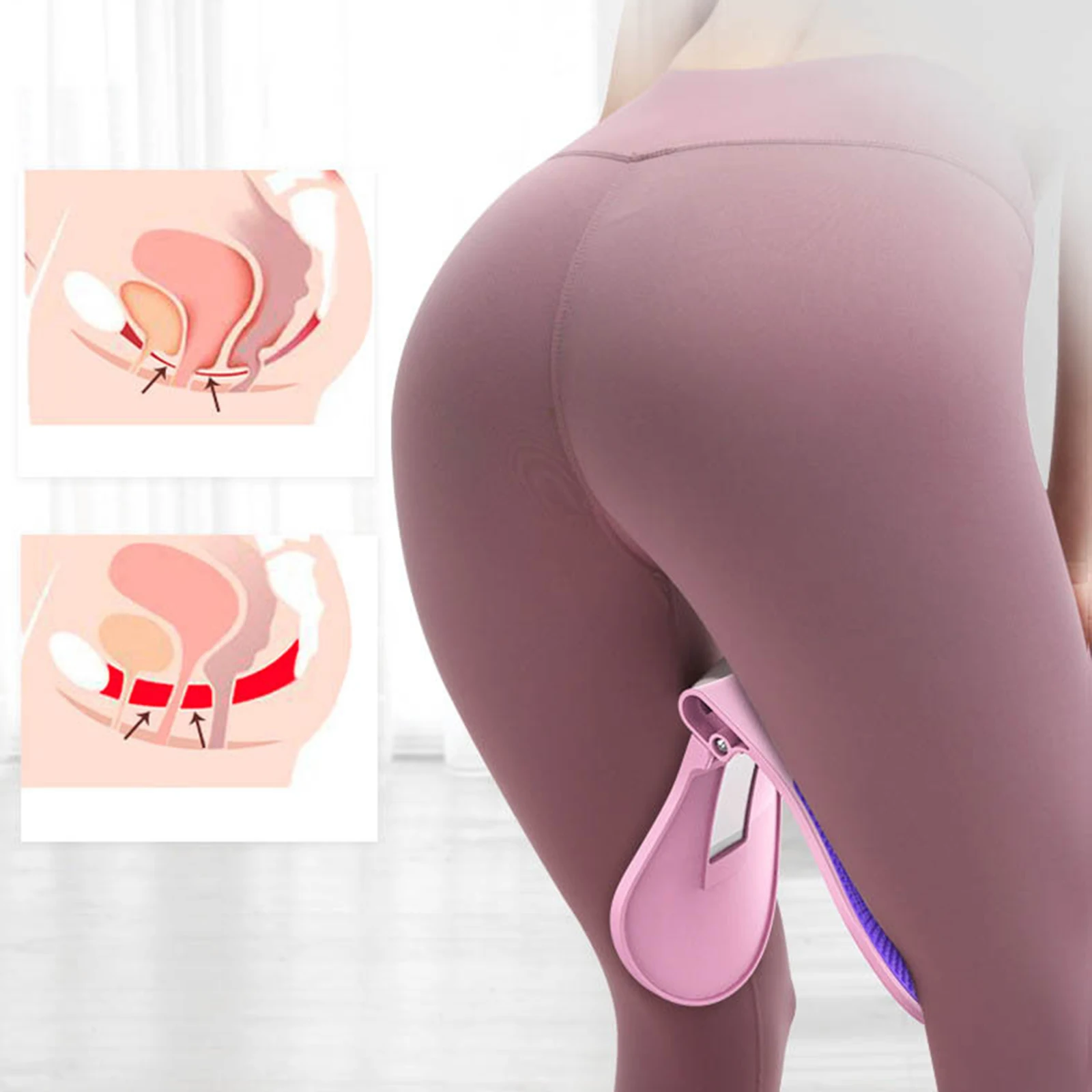 Hip Trainer Muscle Trainer Pelvis Recovery Muscle Correction Inner Thigh Buttocks Leg Exerciser Home Gym Fitness Equipment