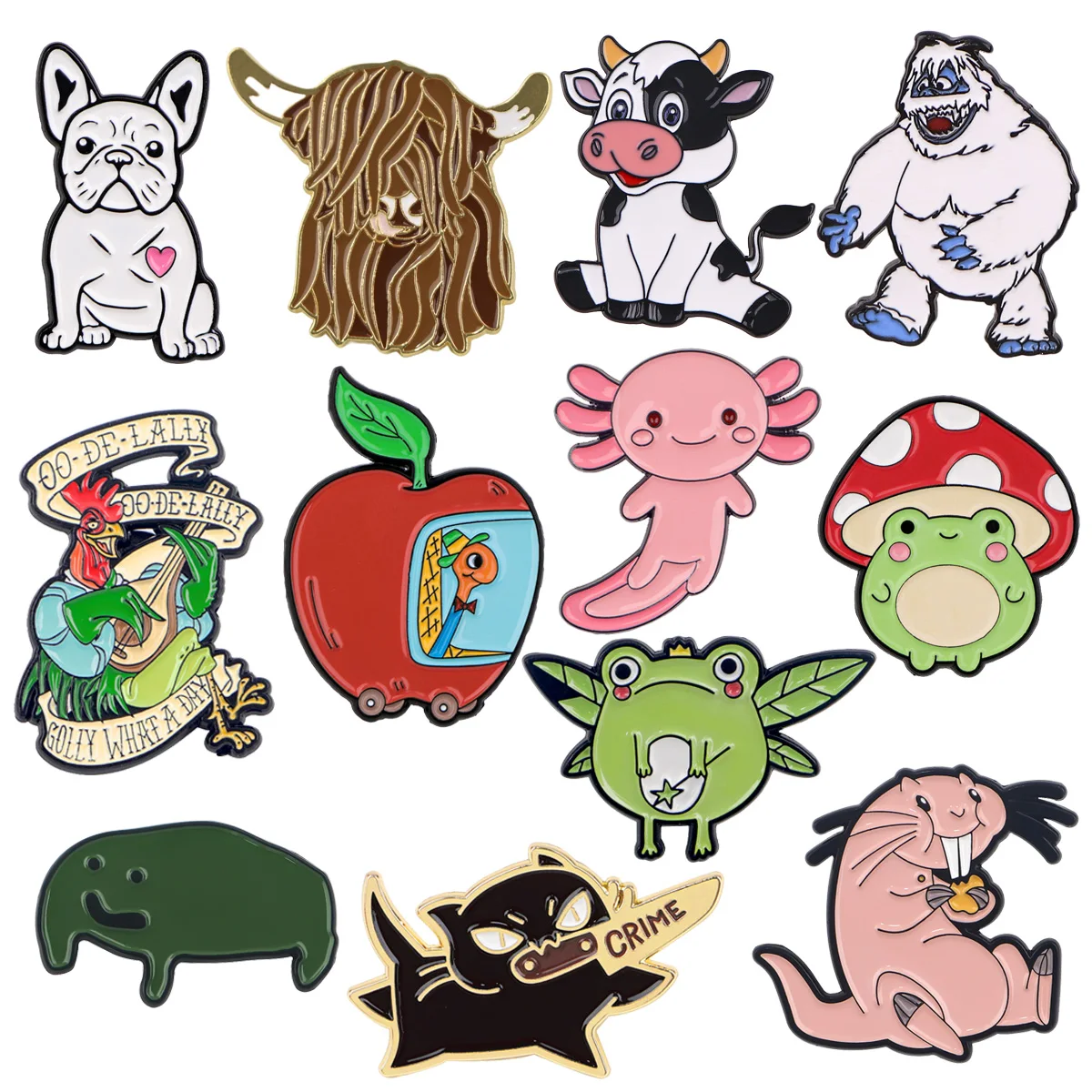 סיכת אמייל חמודה חיות סילות לנשים דש תג על תרמיל גב תלבושות תכשיטים אופנה מתנות לחברים