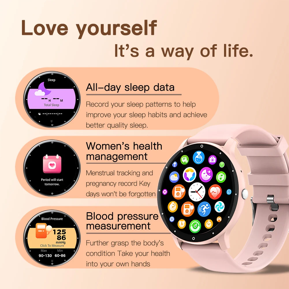 OLEVS 8201 Women Watch Electronic Smart Multi Style Conversion Dial Strong Battery Life 100+Sports Bluetooth Call Smart Watch