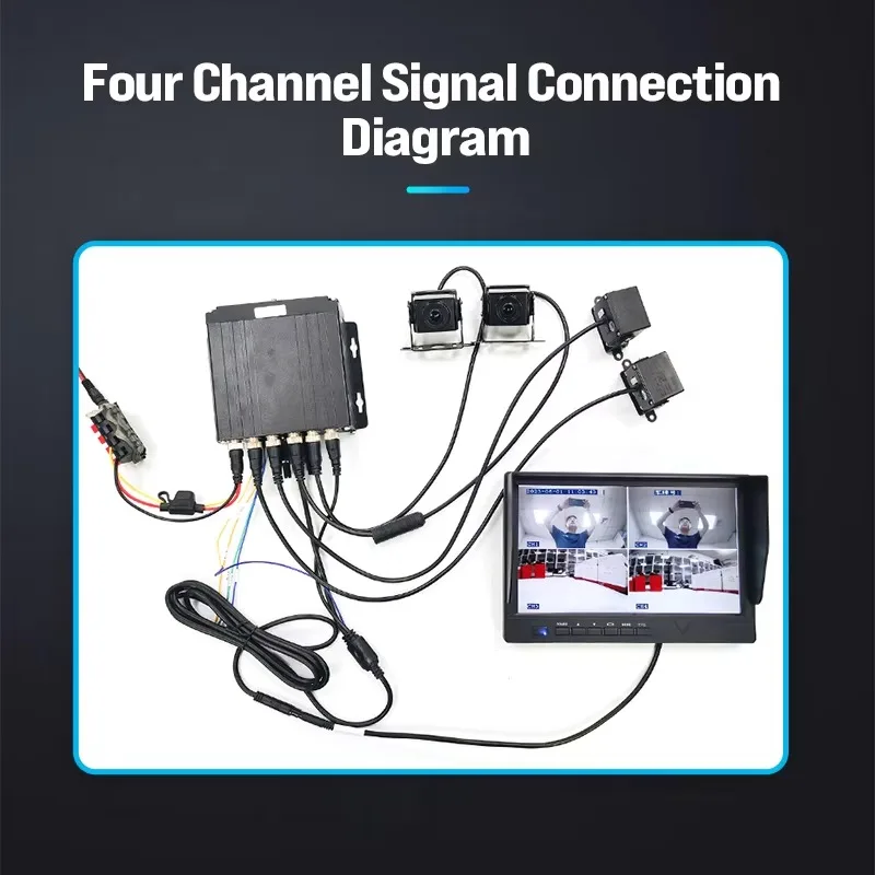 

4 Channel 7/10 Inch Touch Screen Truck Dash Cam MDVR, GPS Tracking, Fleet Management, Driving Video Recorder, OEM/ODM Support