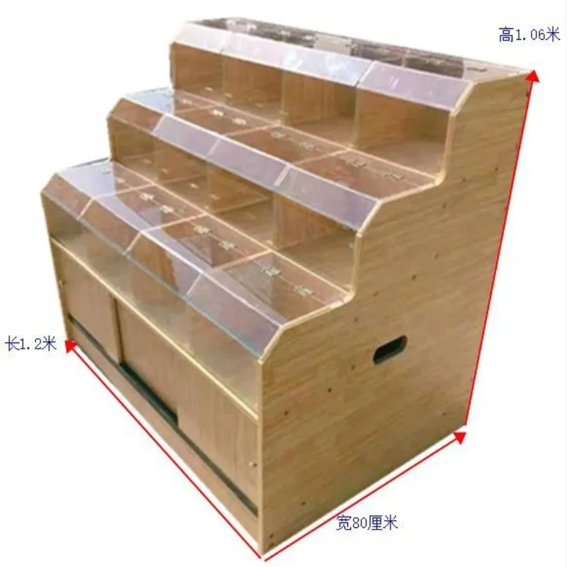 

Shelf Container Grains Display Cabinet Bulk Grain Cabinet Bulk Weighing Cabinet Rice Bucket Rice Bucket