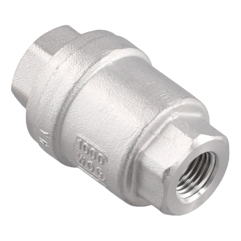 304 Stainless Steel Vertical Check Valve H12 Water Pump 1/4 Inch Water Pipe One-Way Valve DN8