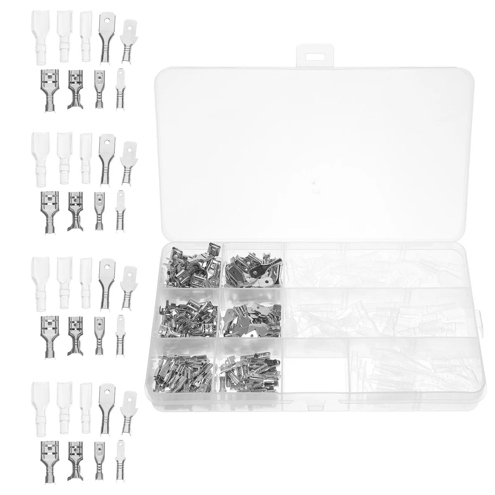 

270Pcs Waterproof Crimp Wire Terminal Spade Connector Quick Splice Electrical Insulated Connector Set Spade Connectors