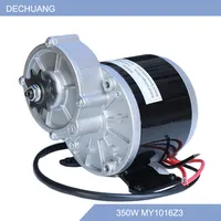 350W 24V 36V Gear Motor DC Motor Gear Brushed Motor My1016Z3 Gear Reduction Electric Motor with 9 Tooth Sprocket