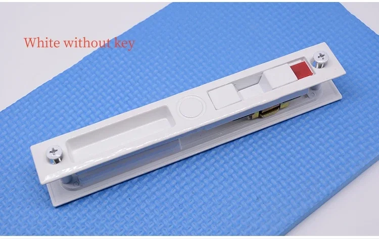 Poignée de porte marketen alliage de zinc, style crochet de verrouillage, montage encastré, durable,