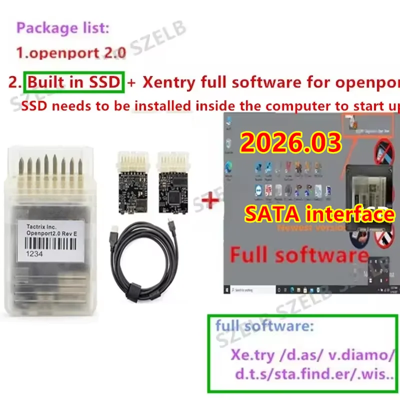 2026.03 Xentry Diagnostic Software with Tactrix Openport 2.0 ECU Chip Tuning Tool OBD2 Scanner Tool Xentry Software Install image 3