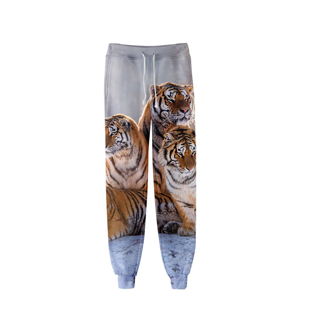 Nuovi pantaloni della tuta tigre animale Camo Y2k pantaloni uomo 3D stampato Streetwear Jogger felpe con cappuccio per uomo Casual pantaloni da