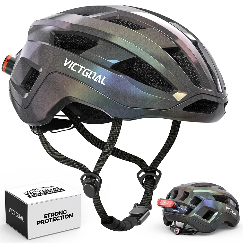 Lightweight Bike Helmets with Magnetic Backlight for Men Women Adults MTB Road Bicycle Scooter Safety Caps Cycling Headgear