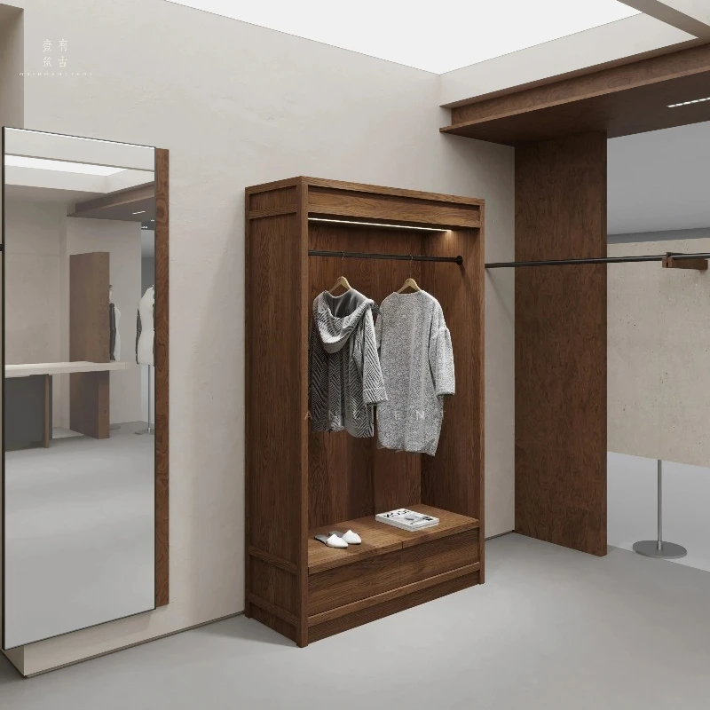 French Retro Cosmetic Display Cabinet Nordic High-end Skin Care Products Display Cabinets Beauty Salon Commercial Furniture FYMC