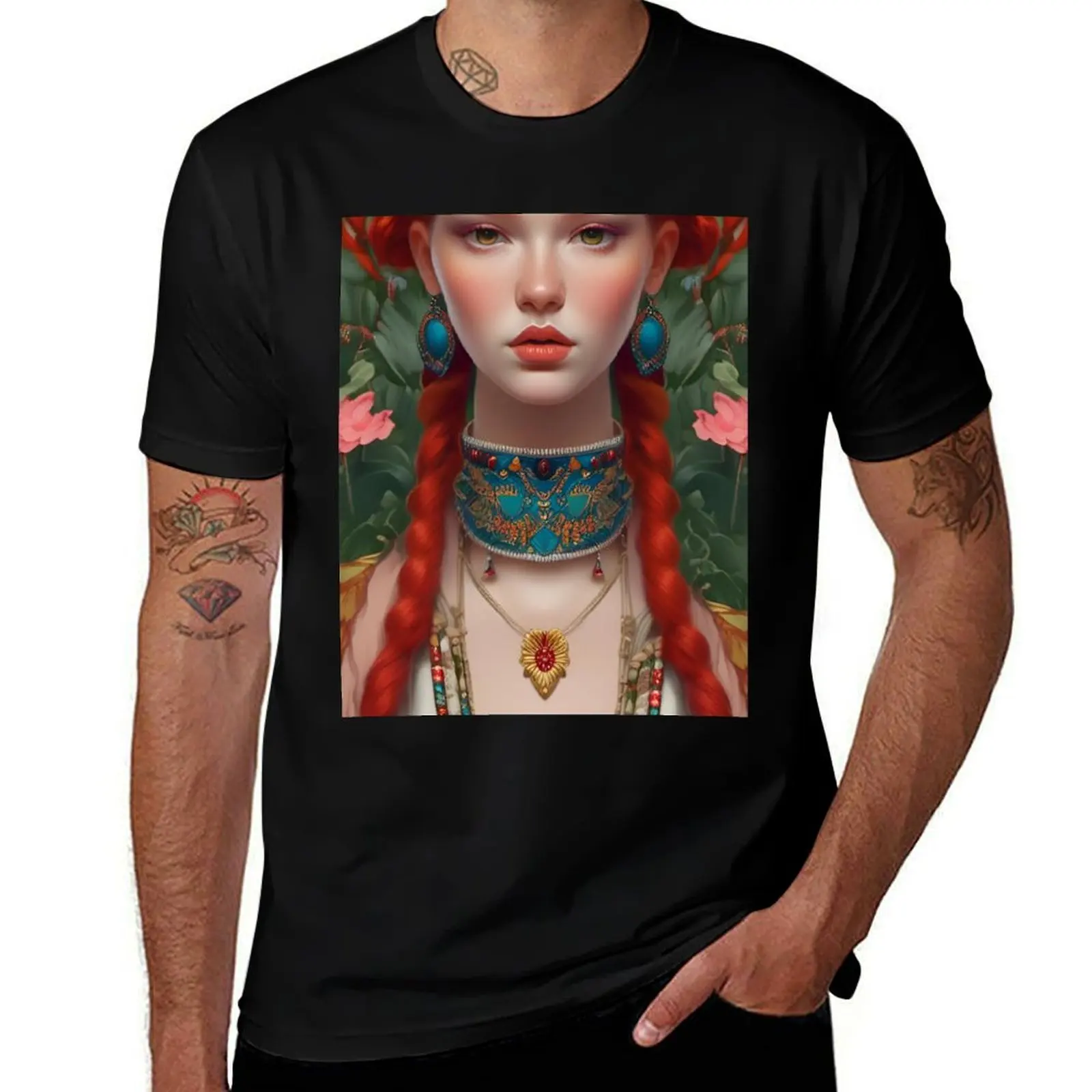 

Red-Haired Beauty T-Shirt blanks shirts graphic tee sports fans summer clothes men t shirt