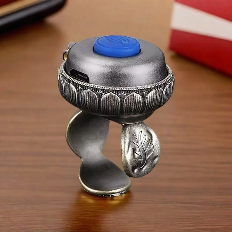 

Charging OLED digital display screen hand press counter, ring type gilt counter pendant