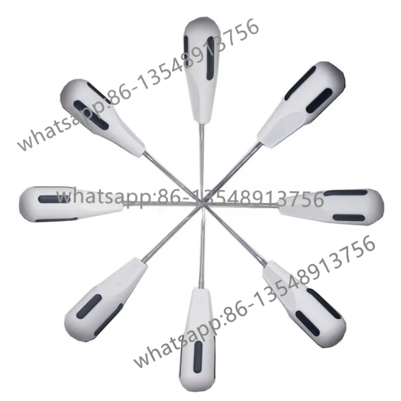 8 dental instruments/set stainless steel teeth, minimally invasive white handle stainless steel set