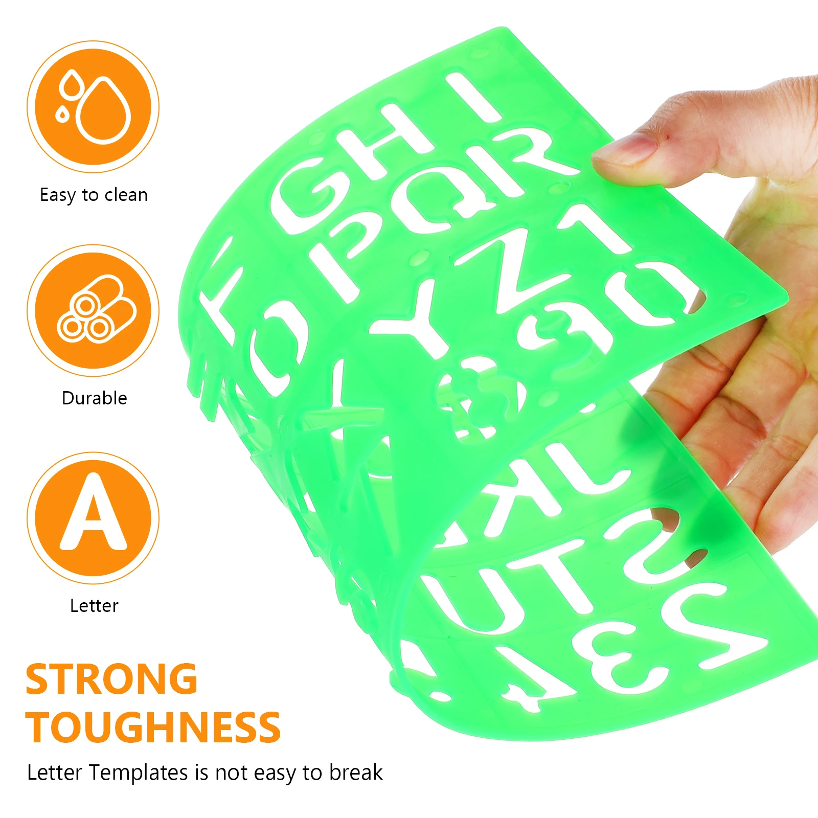 

Alphabet and Number Stencils 4pcs Multi-Function Reusable Printing Templates for Art Craft Wall Accessory