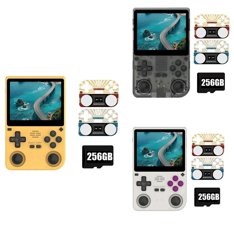 

V20 Retro Video Handheld Game Console 256GB 3.5Inch IPS HD Screen A133P Open Source Linux For GBA SFC NDS Simulators A