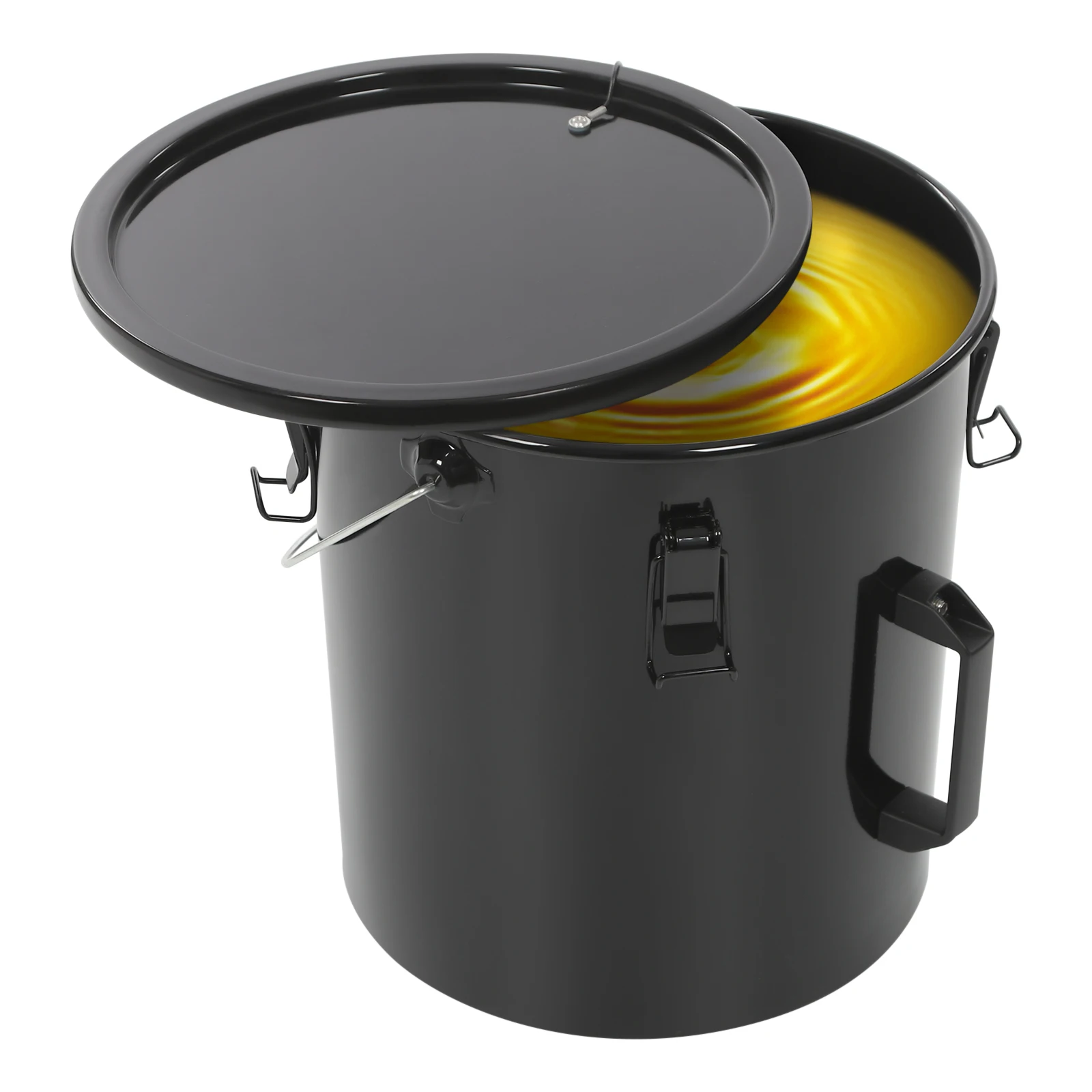 22.71L/6gal Oil Bucket with a Filter Bag, Fryer Oil Bucket with Lid, Grease Disposal Bucket for Restaurants/kitchens/Food Trucks