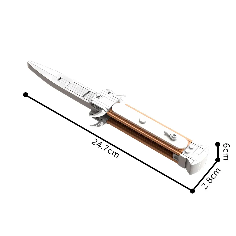 

MOC Games The Last of Us: Ellie's Switchblade Building Blocks Model White Butterfly Knife Bricks DIY Assemble Toys Kids Gifts