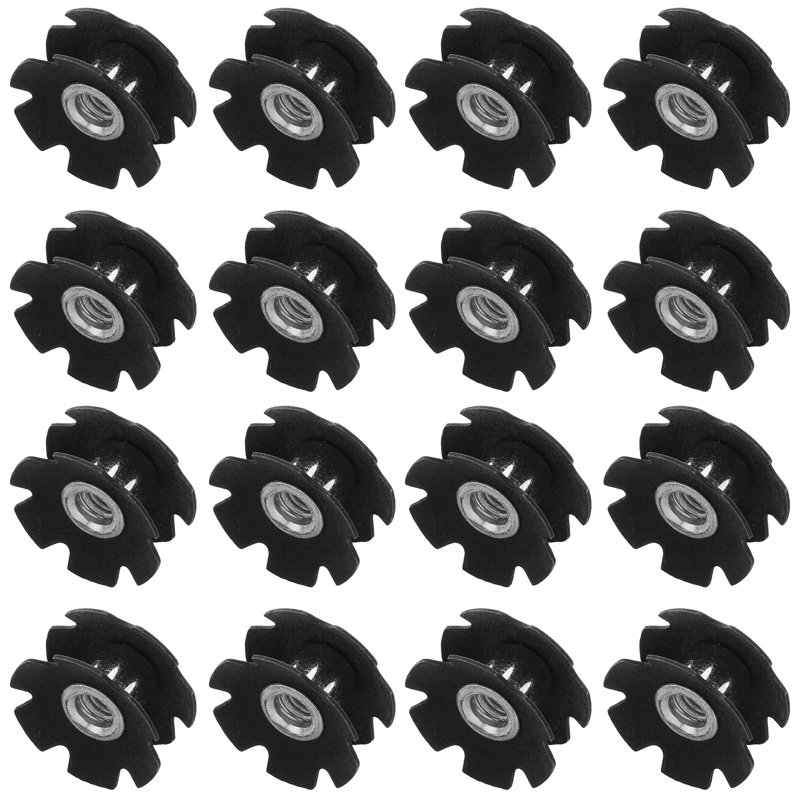 

20Pcs Bicycle Fork Star Nut Headset Fixing Component High Precision Fit for Adult Bikes No Wobble on Rough Terrain Cycling