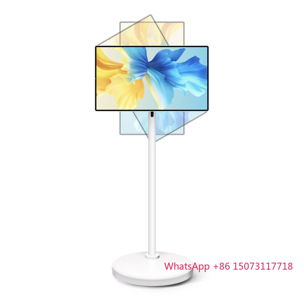 

Портативный ЖК-телевизор 24-дюймовый Fhd Ips с сенсорным экраном Smart Android 12 Система Мини-телевизор с Wi-Fi USB-портом Телевизор на колесах