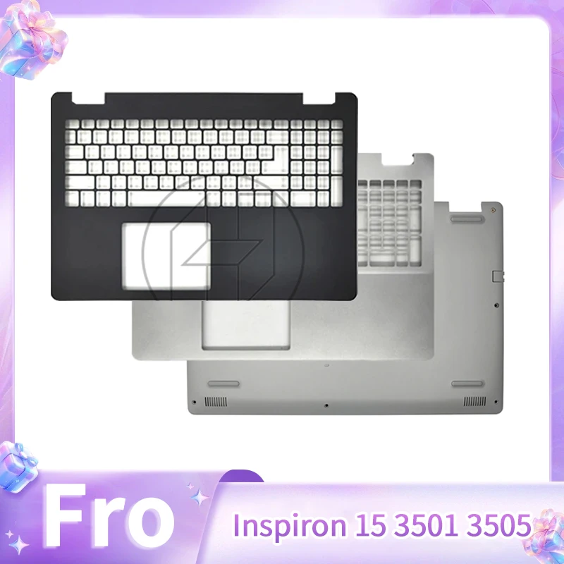 New Laptop Replace Cover For Inspiron 15 3501 3505 08WMNY 8WMNY Palmrest Upper Case Lower Bottom Case Silver Black Blue