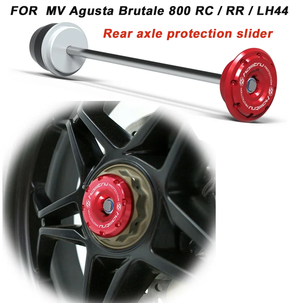 

For MV Agusta Brutale 800 RC RR LH44 Motorcycle Rear axle protection slider device wheel spindle protector