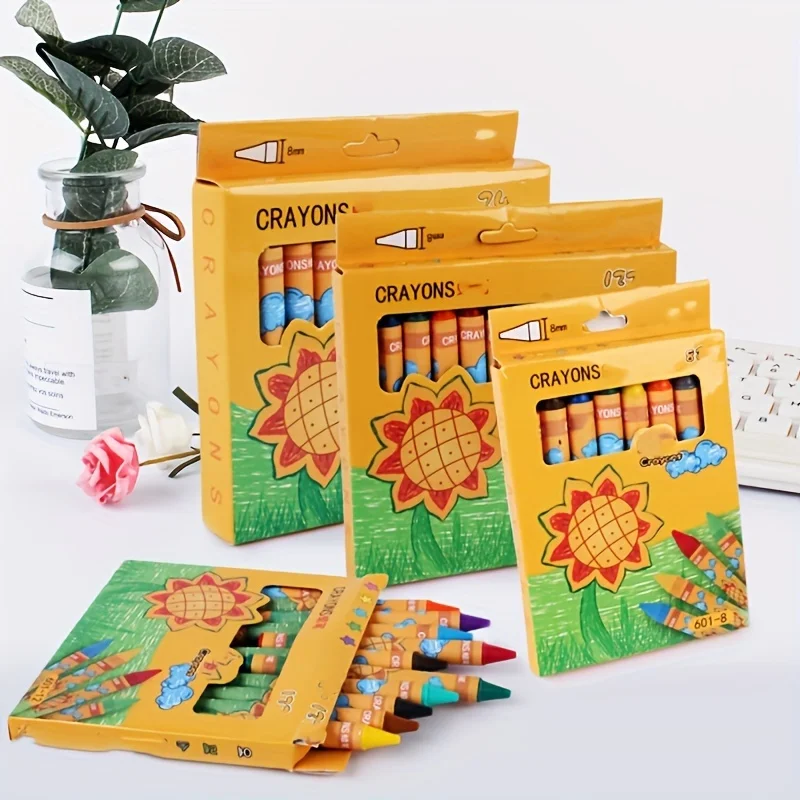 8/12/24 Colors Painting Doodle Pen Multi-color Color Oil Painting Stick Not Dirty Hand Painting Pen Set Wax Pen