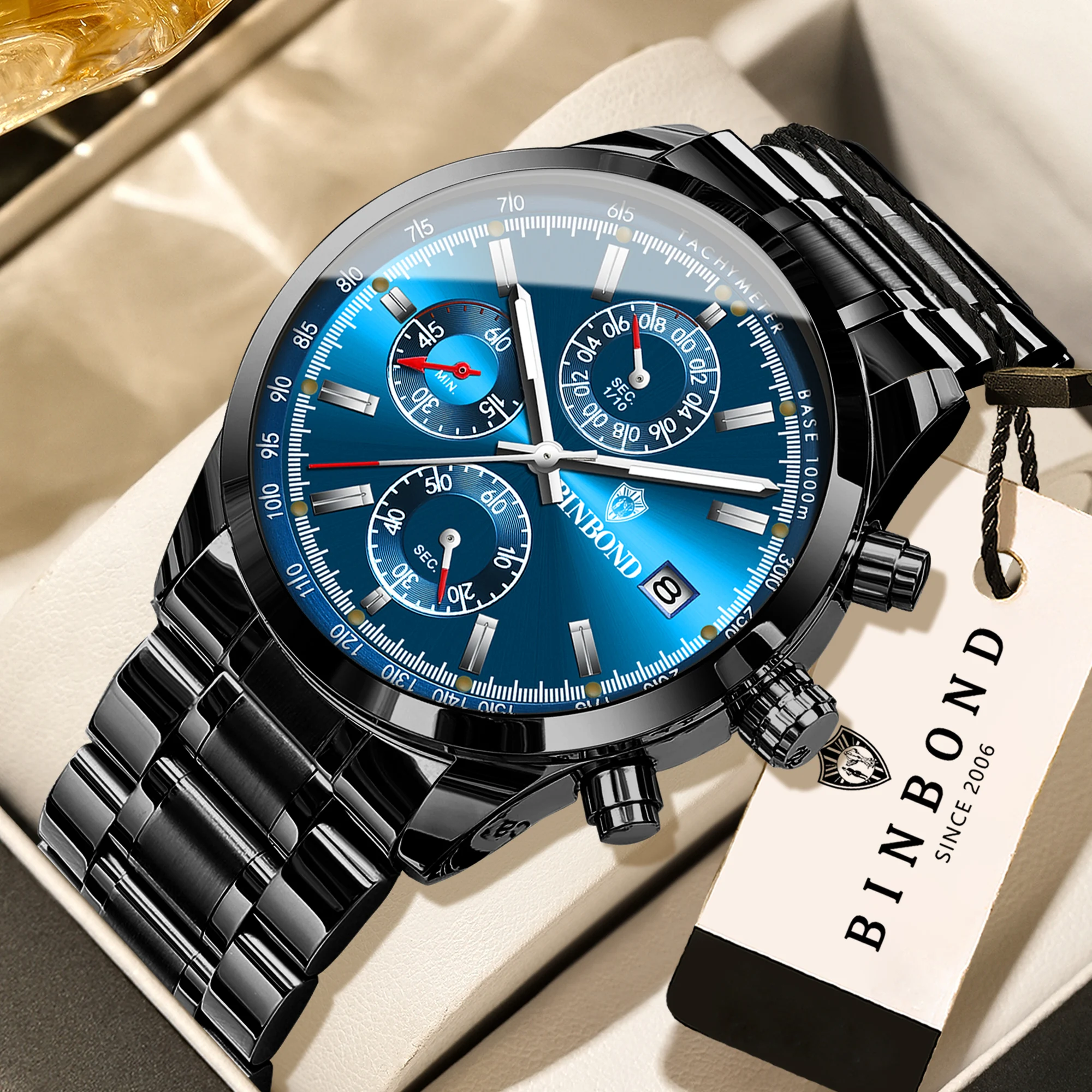 Men's BINBOND Original Quartz Wristwatch