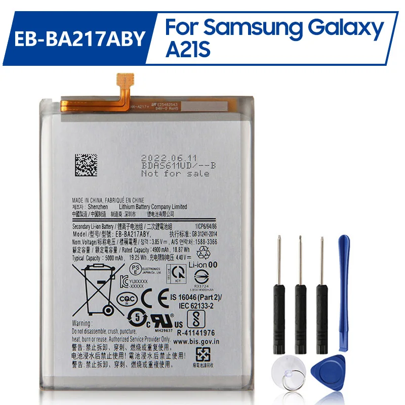 Replacement Battery EB-BA217ABY For Samsung Galaxy A21s Rechargeable Battery 3501mAh-5000mAh