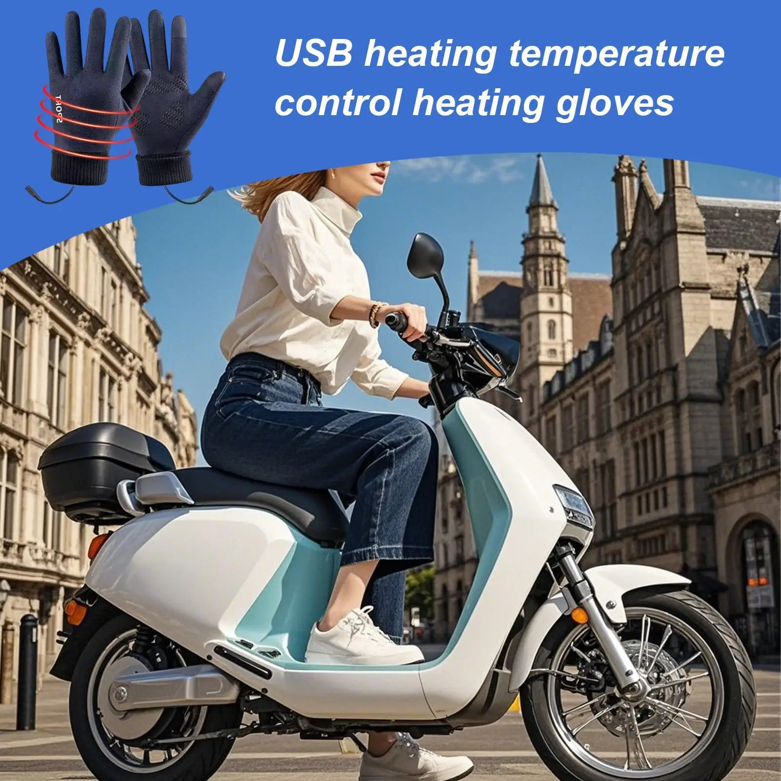 

Heated Gloves For Men USB Heated Winter Gloves Touchscreen 3 Temperature Settings Mittens For Hunting Cold Weather Driving