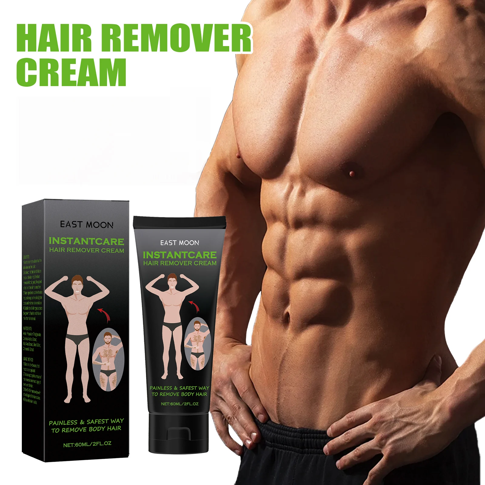 

Hair Removal Cream Painless Beard Chest Hair Growth Inhibitor Mild Effective Armpit Leg Private Part Epilation Depilatory Cream