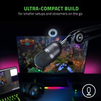 Razer Seiren Mini USB Condenser Microphone Ultra-compact Streaming Microphone with Supercardioid Pickup Pattern Microphone