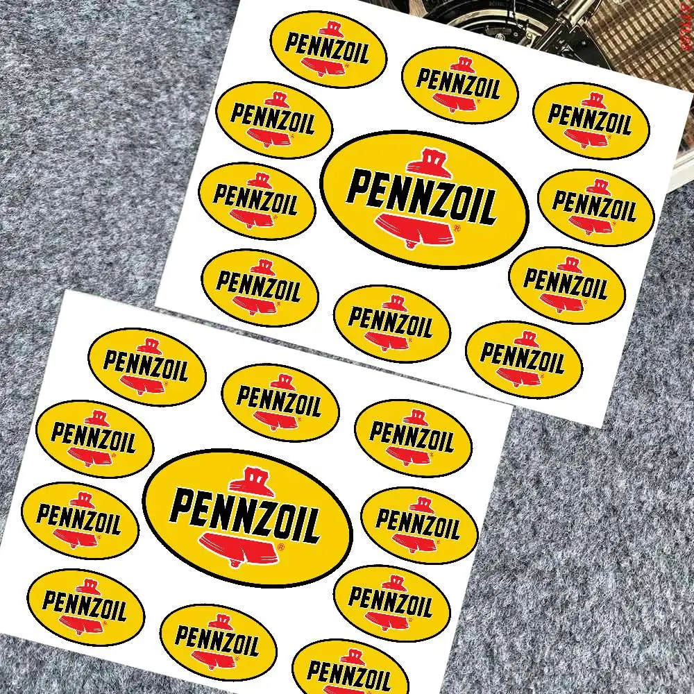 P-Pennzoil-L Stickers Moto Sticker Auto Body Bumper Windows Motorcycle Laptop Walls Vinyl Decal Car Tuning Accessories
