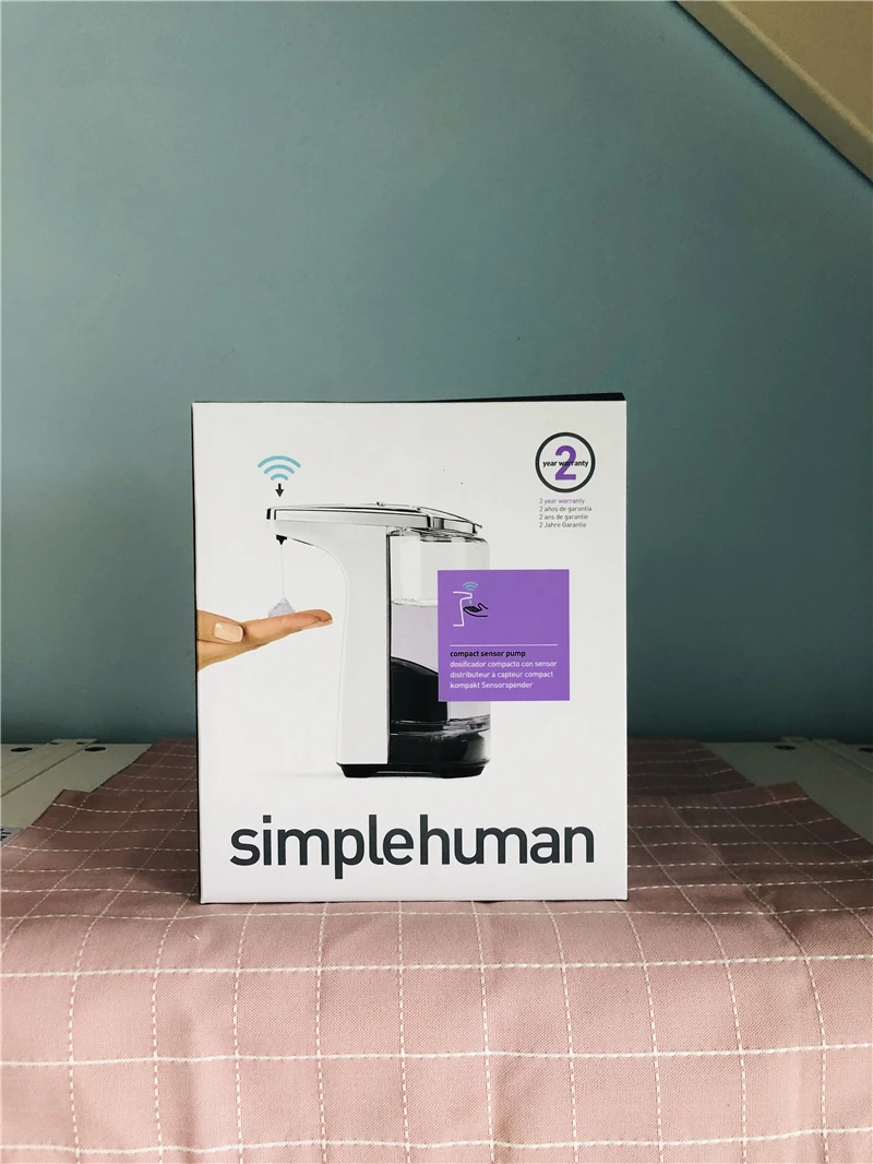 

Spot the SimpleHuman настольное автоматическое индукционное дезинфицирующее средство для рук, жидкое мыло, жидкость для мытья рук