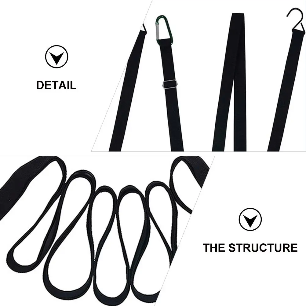 

2Pcs Fixing Strap for Car Cover 4.4m Wind Resistant Elastic Rope with Hook and Loop Strong Mountaineering Grade