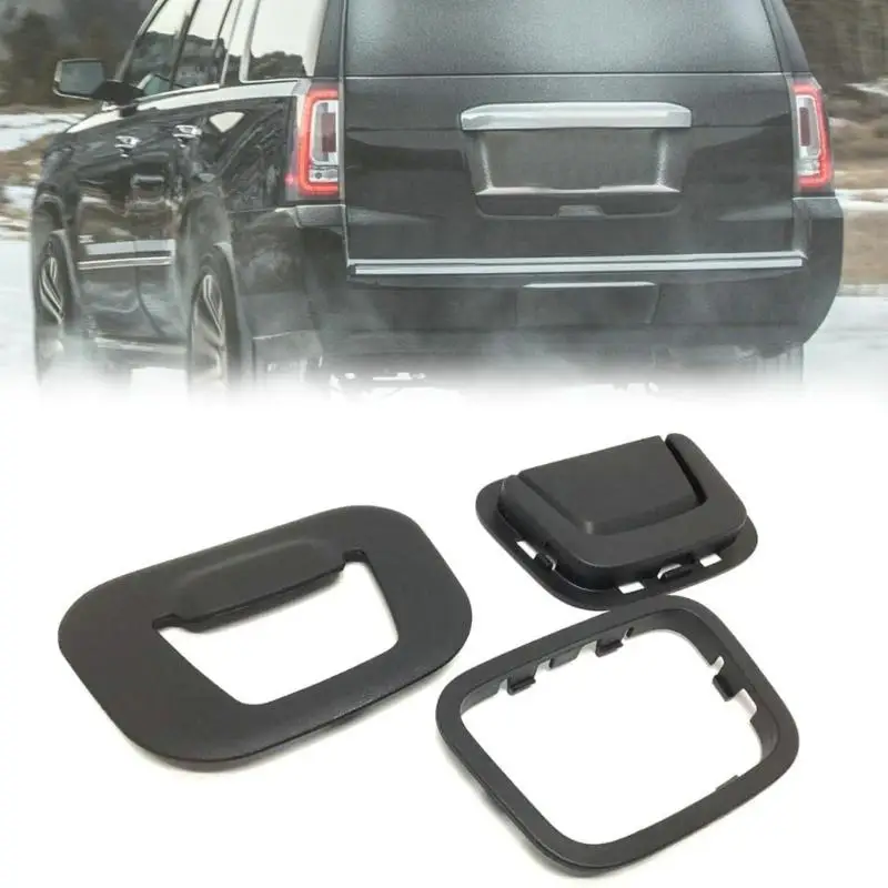 31BC Storage Compartment Pull Handle, Select SUV Models, Black Textured ABS Lid Handle for Interior Access Service and Daily