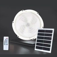 Upgrade High Power Solar Ceiling Lamp|IP65 Waterproof Indoor&Outdoor LED Light Brightness with Motion Sensor&Remote Control Sola